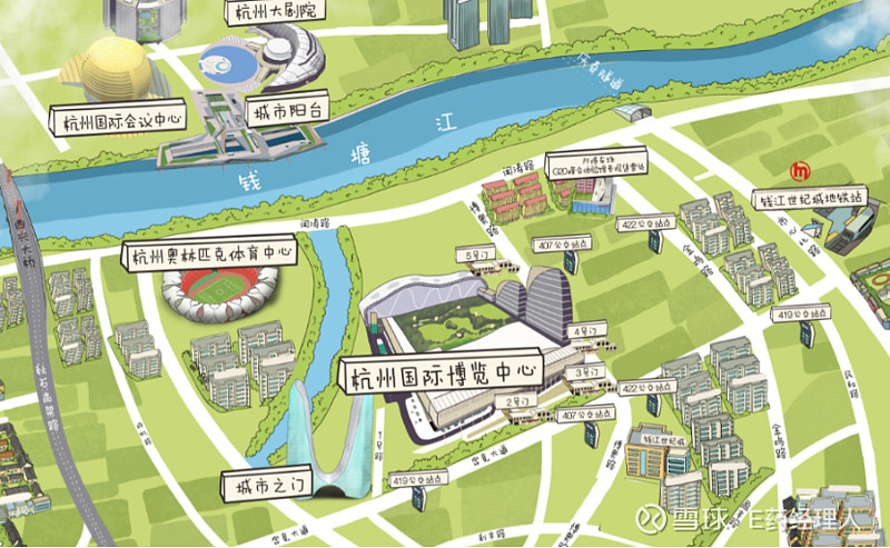 带司机驾车或打车(非出租车)进入杭州国际博览中心路线