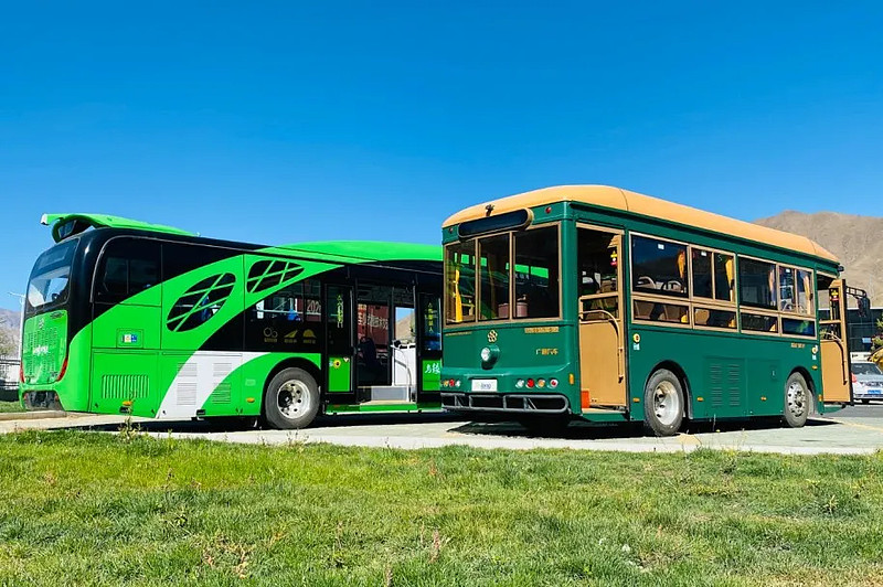 为高寒地区植绿银隆新能源公交现身西藏拉萨