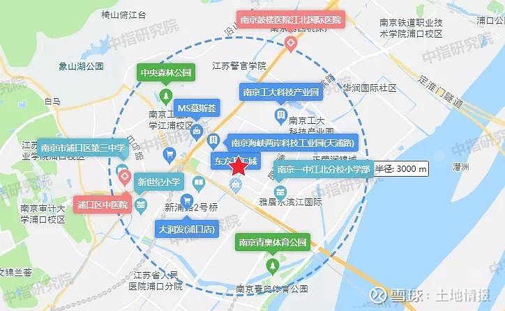 地块3km范围内聚集了南京一中江北分校小学部,首批重点中学南京市