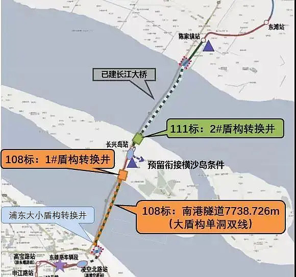 (隧道股份供图)而崇明线第二个跨江段是从长兴岛通向崇明岛的部分