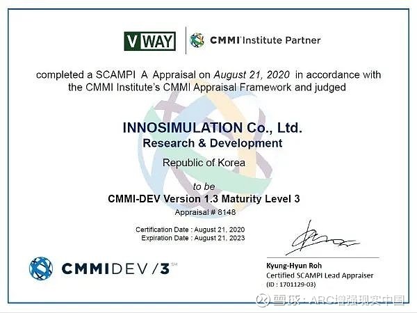 韓國vr公司運動控制系統獲cmmi3級認證可緩解眩暈感