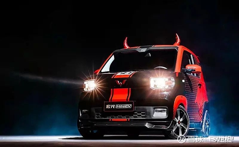 大轮圈专属拉花五菱宏光miniev推出牛年纪念款