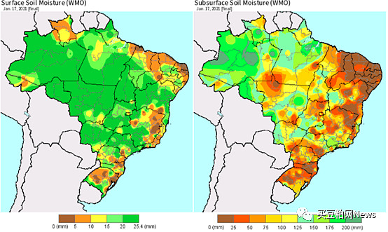 【天气周报】巴西降雨助力产区墒情改善及
