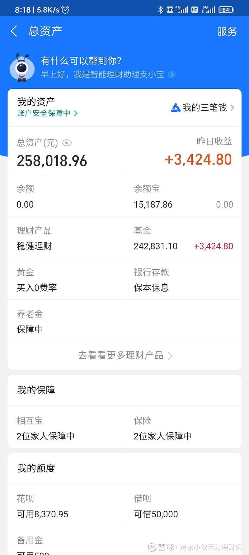 2021.2.1股票基金记录星期一，基金盈利7600，股票亏损200，其中神华就亏损2300多，卖出招商双债2万，准备补...