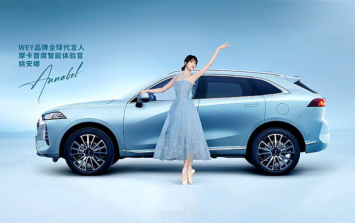 姚安娜出道1个月就代言wey不知任正非有没有从中帮忙