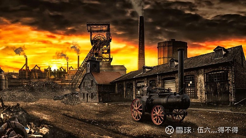 第一阶段:蒸汽时代,有了蒸汽机,汽船,火车,欧洲各国开启工业革命,国力