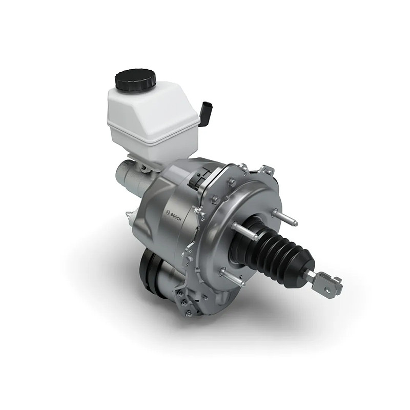 踩下制动踏板,在得到助力之后,去驱动制动主缸内的制动液到制动轮缸