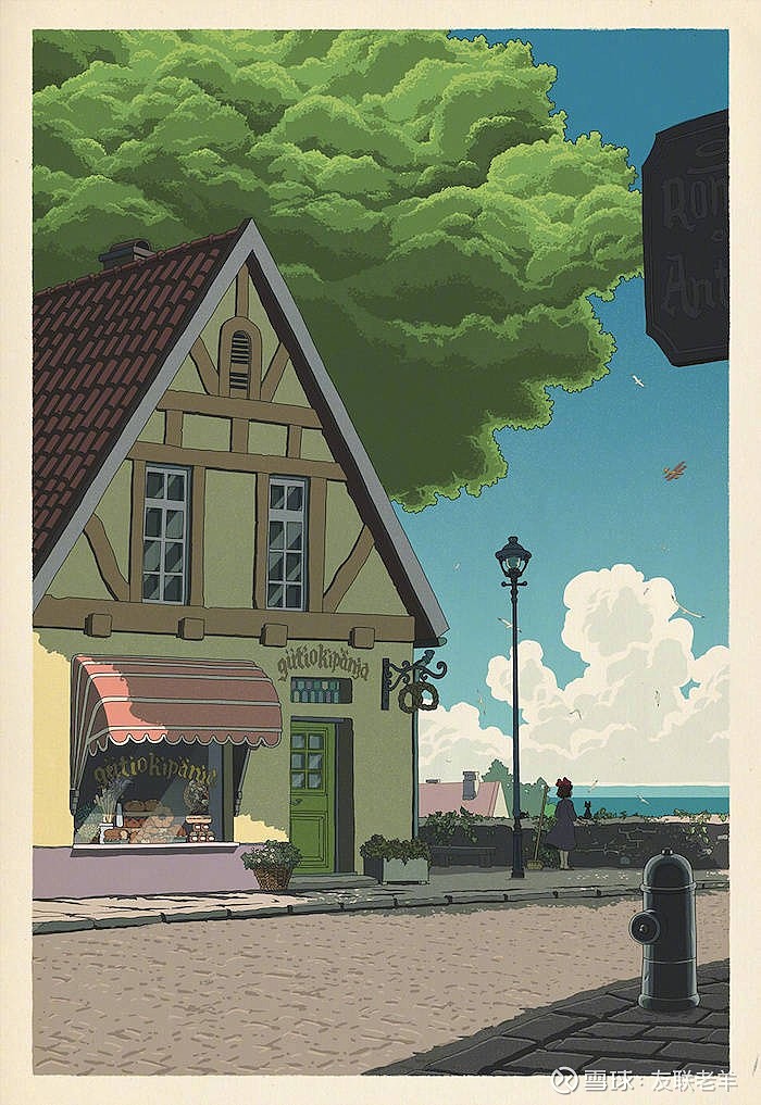 【他把宫崎骏的电影场景做成版画,美国画家bill mudron 】宫崎骏笔下