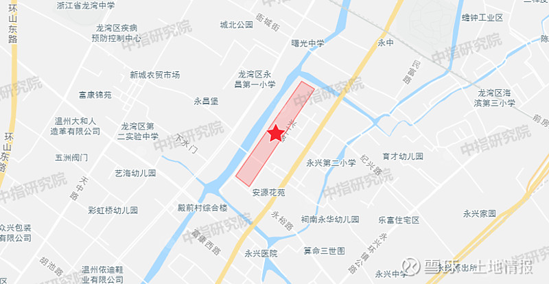 土地位置温州市龙湾区永兴街道永乐村,乐一村,祠南村和榕树下村