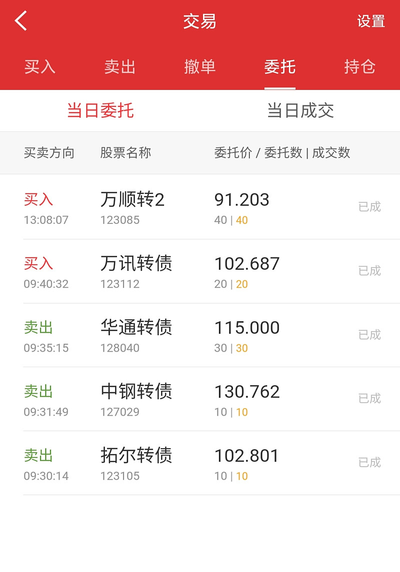 可转债实盘三卖两买一观望