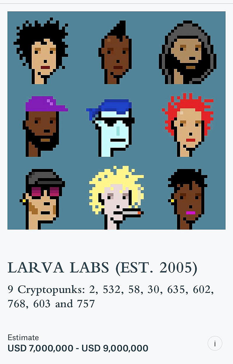 见证历史, 佳士得cryptopunk拍卖会 #以太坊# #nft