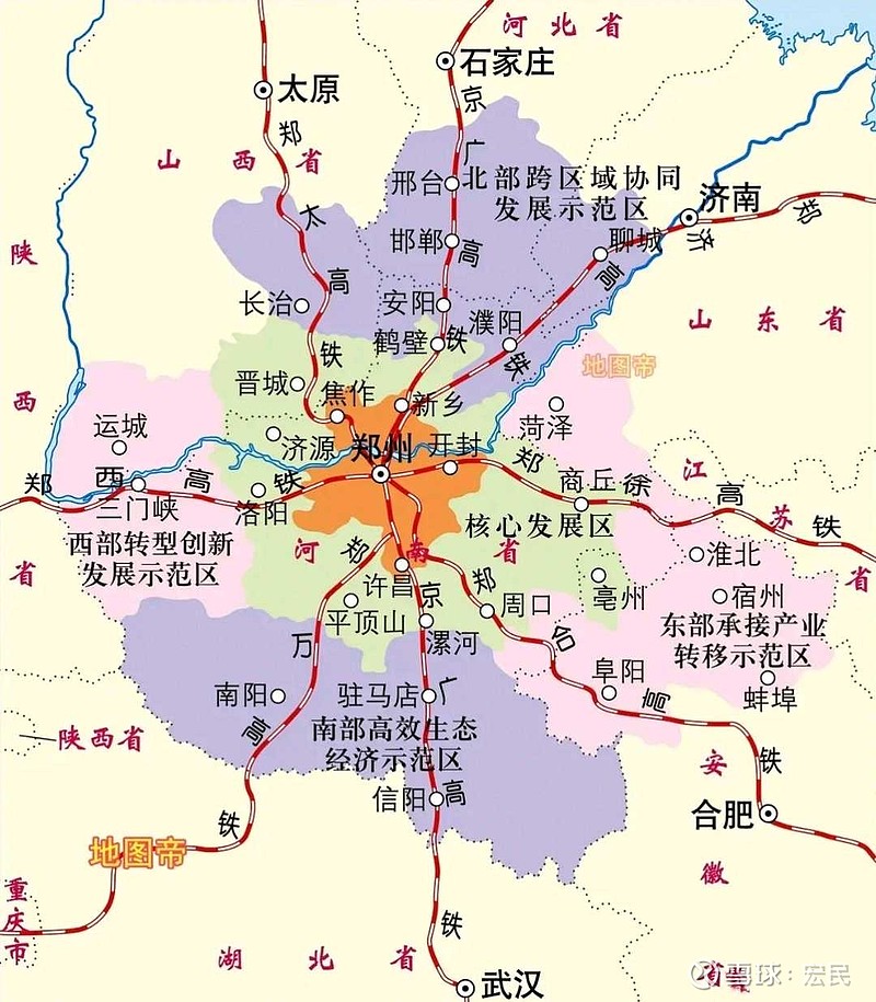 河南郑州这地理位置,这片地区叫做中原,真的是名副其实 