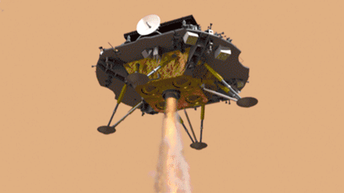 天问探路火星成功登火天问一号安全度过恐怖9分钟