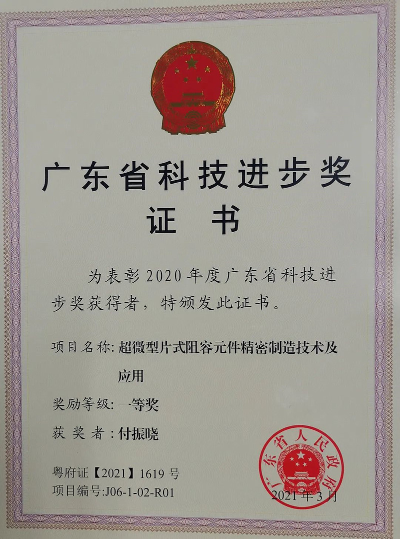 重磅风华高科喜获广东省科技进步奖一等奖