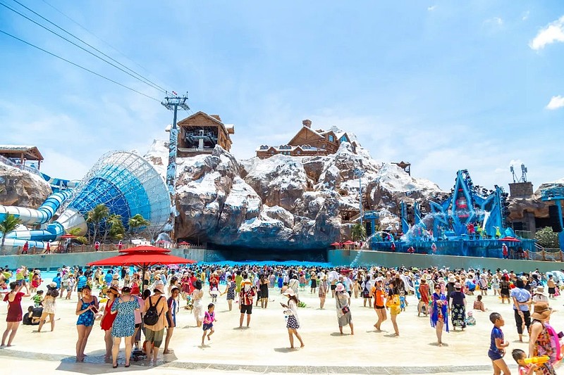 比曹县更火海花岛童世界水上王国试运营首日人气爆棚