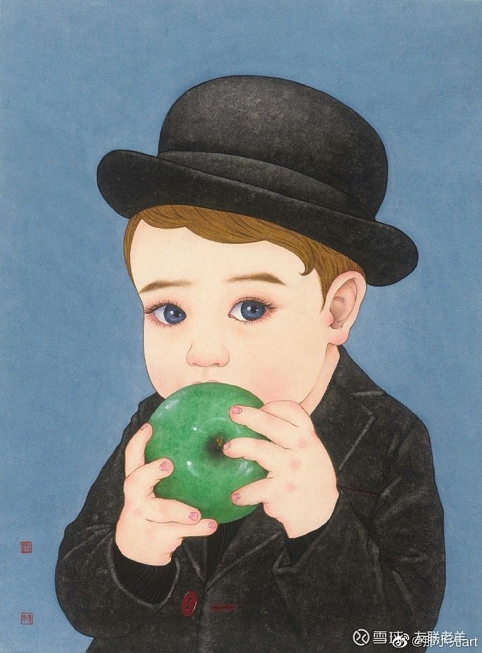 【回到童年】画师:那小先art - 雪球