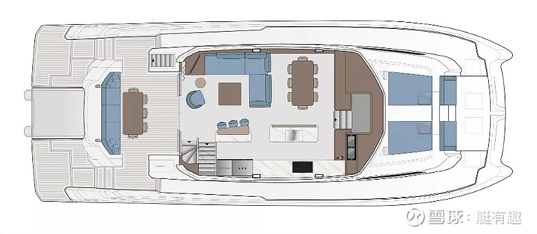 游艇设计新趋势全新旗舰aquila70豪华动力双体游艇