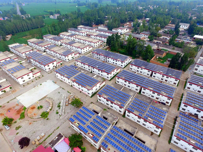 美爆了这些漂亮的光伏村都是整县推进的优秀模板附高清美图