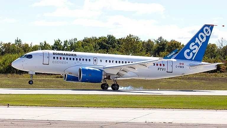 庞巴迪cs100支线客机e175-e2中国商飞和俄罗斯伊尔库特公司则分别于