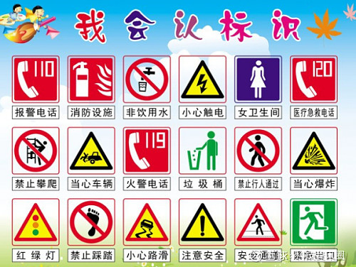 汕头澄海外砂星光幼儿园【中班安全标志教案】