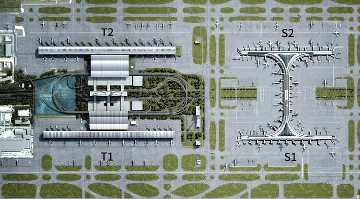 浦東國際機場鳥瞰圖