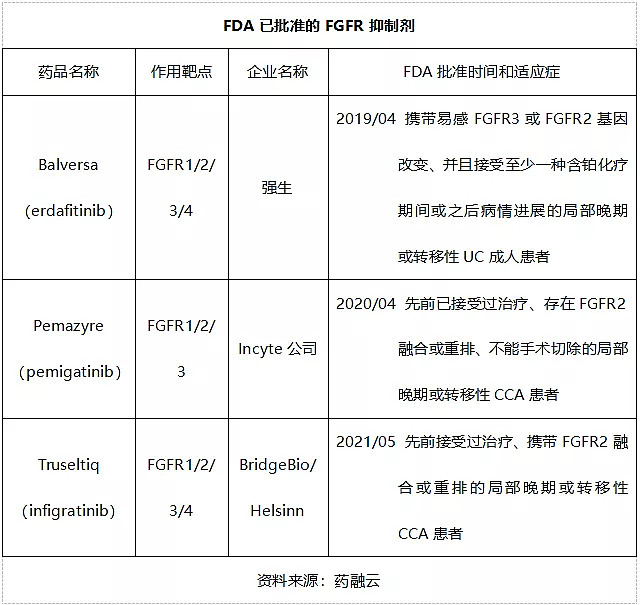 从FPA144纳入突破性治疗品种,浅谈FGFR抑制剂研究进展 注:本文不构成任何投资意见和建议,以官方/公司公告为准;本文仅作 医疗健康 相关 ...