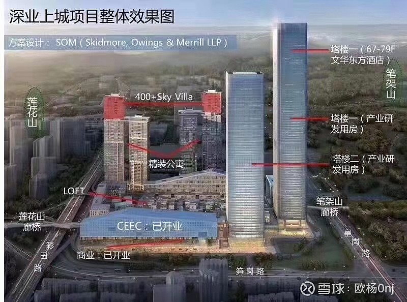 【深业上城写字楼】深圳第四高楼【深圳福田写字楼】 【深业上城写字楼】【福田CBD写字楼】【深业上城】4.5—6m层高,莲花山下,楼下地铁+购物 ...