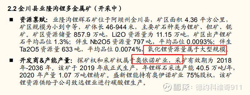我国硬岩型锂矿主要分布于四川,江西,新疆等地.其中四川是我国锂