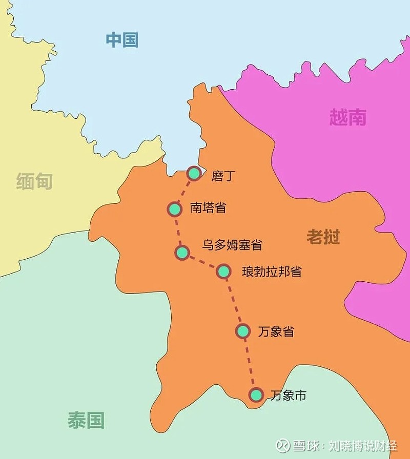 上图是"中老铁路"在国内的站点,玉溪向北连接昆明,纳入全国铁路网.