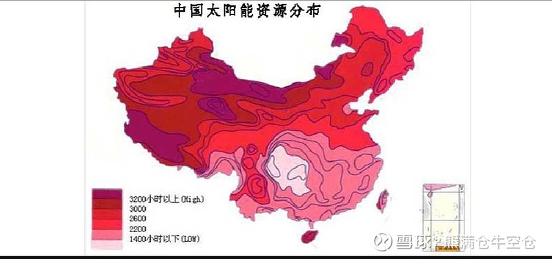 全国光照强度分布图图片