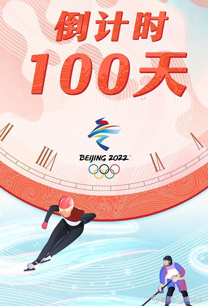 冬奥会倒计时100天海报图片