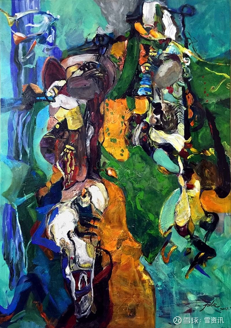 画家谢环抽象表现主义作品欣赏