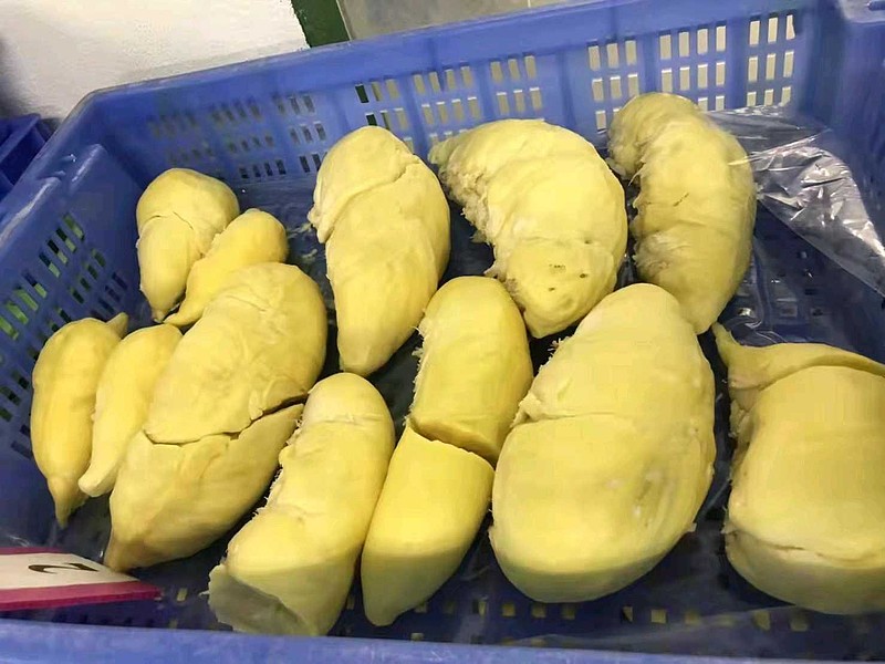 泰国冷链新鲜榴莲果肉进口，有需
