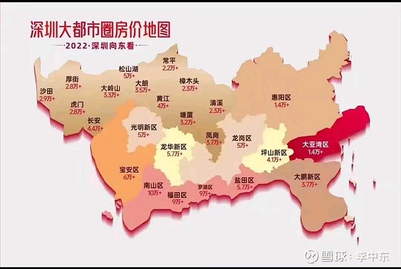 深圳大都市圈房价地图,大家发现了什么?