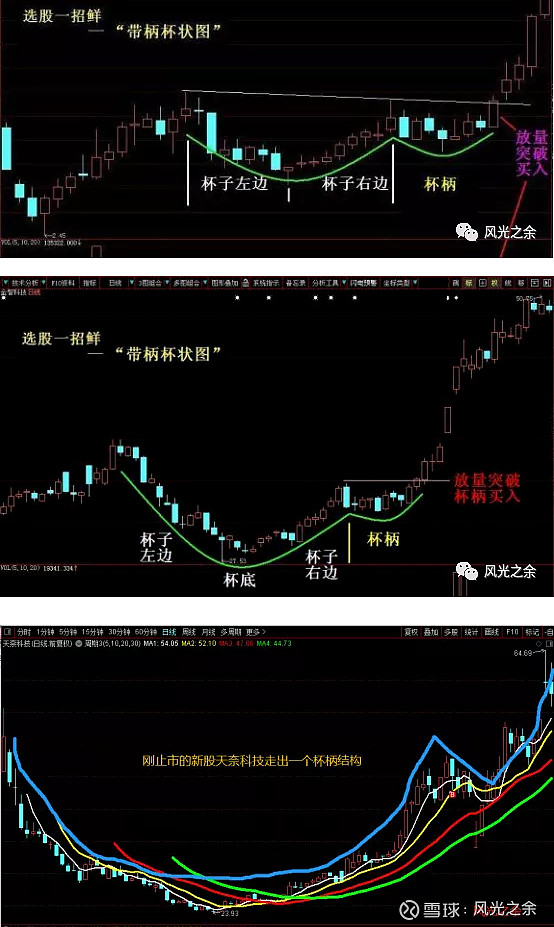 周线杯柄形态图片