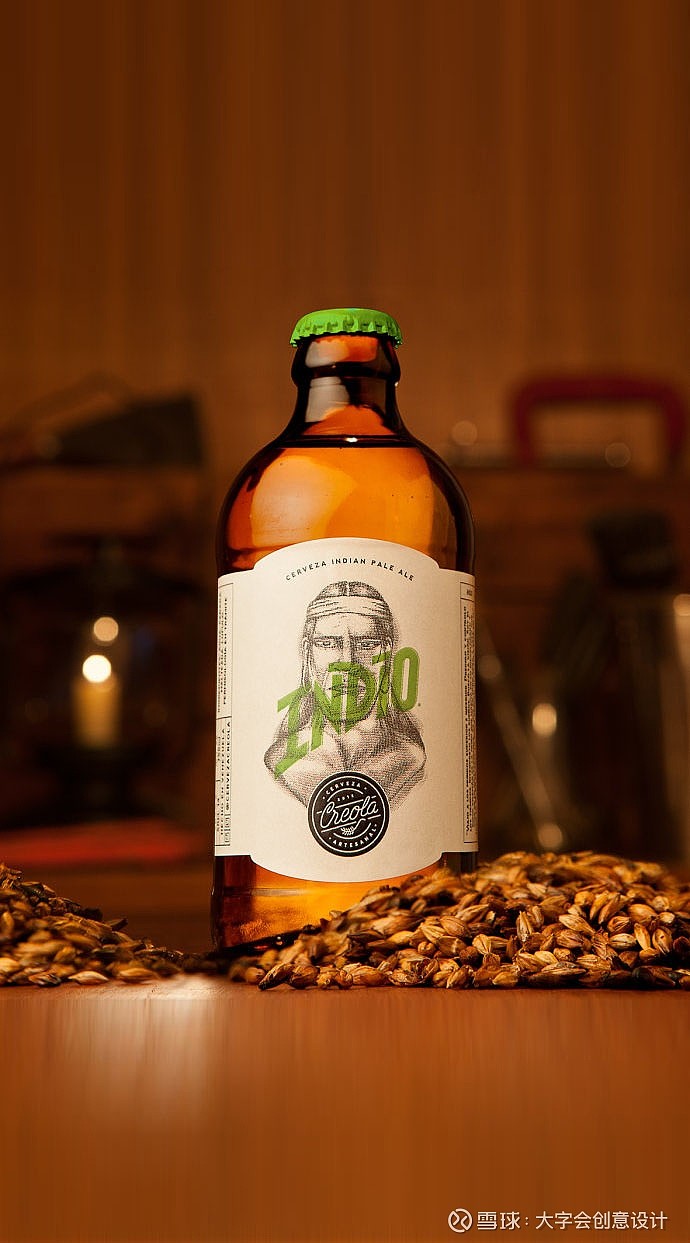 简约精酿啤酒包装设计—大字会创意设计 白酒包装设计|外包装创意分享