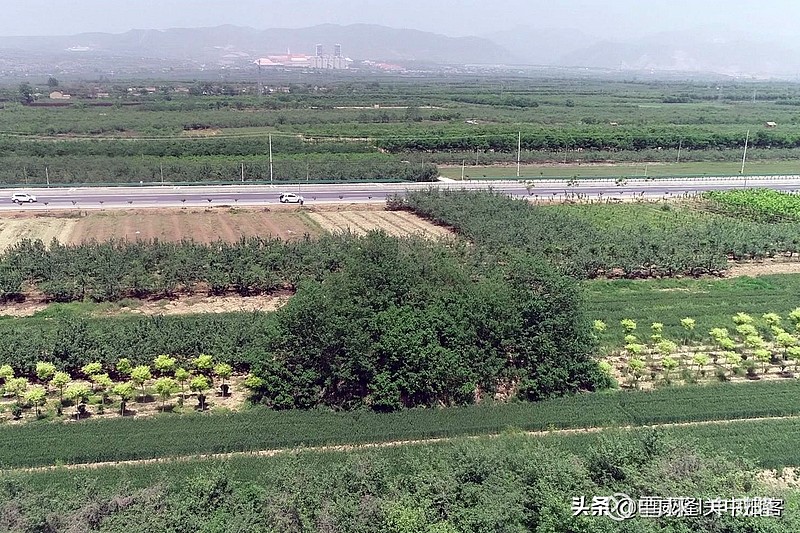 唐昭陵陪葬墓区航拍154号陪葬墓疑似史大奈墓