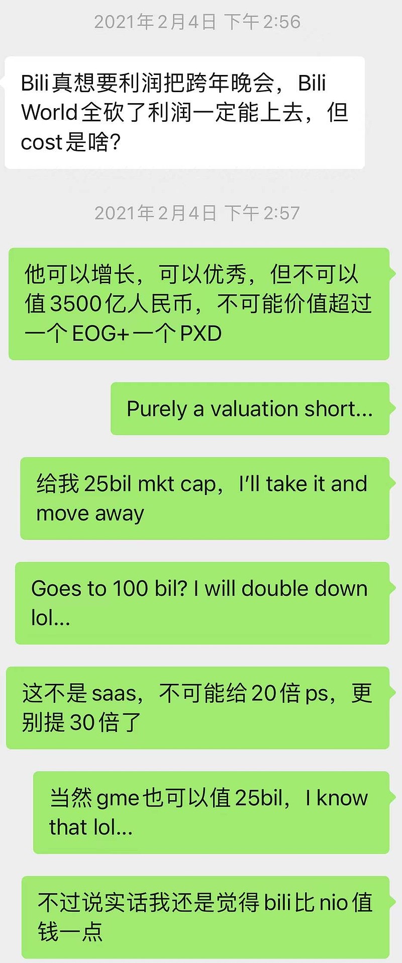 为什么我在500亿美金市值的时候做空了Bili  最好的做空标的，都是一眼判定的。还记得去年2月的时候，和一位好朋友有过一番交流。其实很简单，$哔哩哔哩(BILI)$ 的...