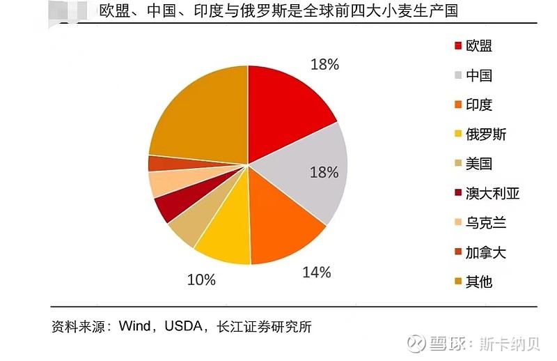 二,全球小麦生产国和出口国的市场份额分析