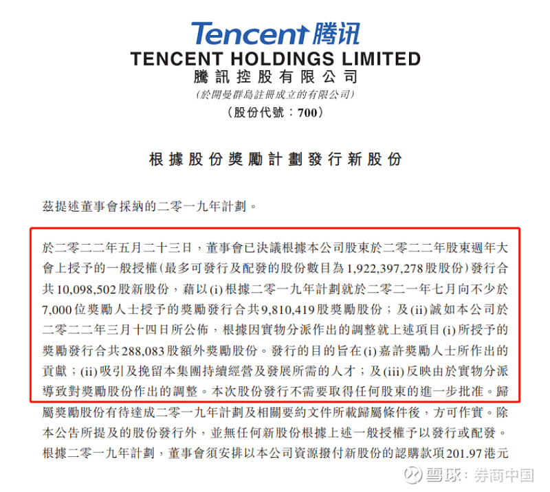 又酸了腾讯35亿股权激励落地人均收获50万裁员净利下滑行业困境仍在
