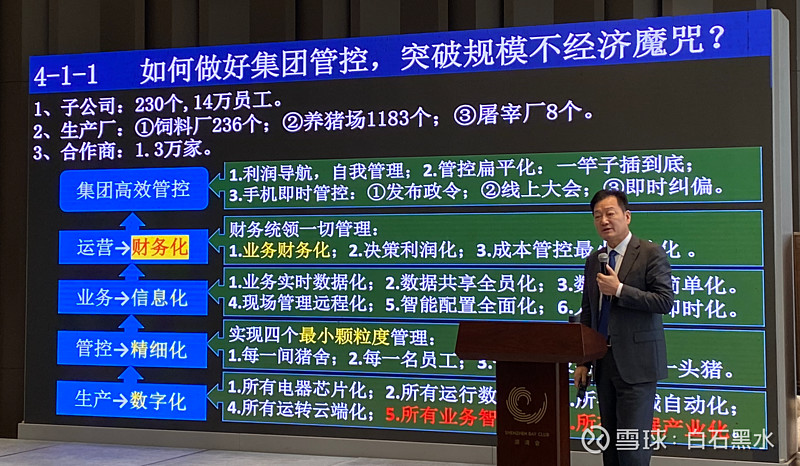 牧原董事长秦英林分享主题《创新在传统产业中的狂奔》