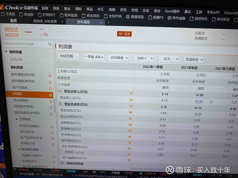东方财富 的 Choice 软件挺好用的，财务数据点进去直接转到年报里的内容，方便很多。 - 雪球