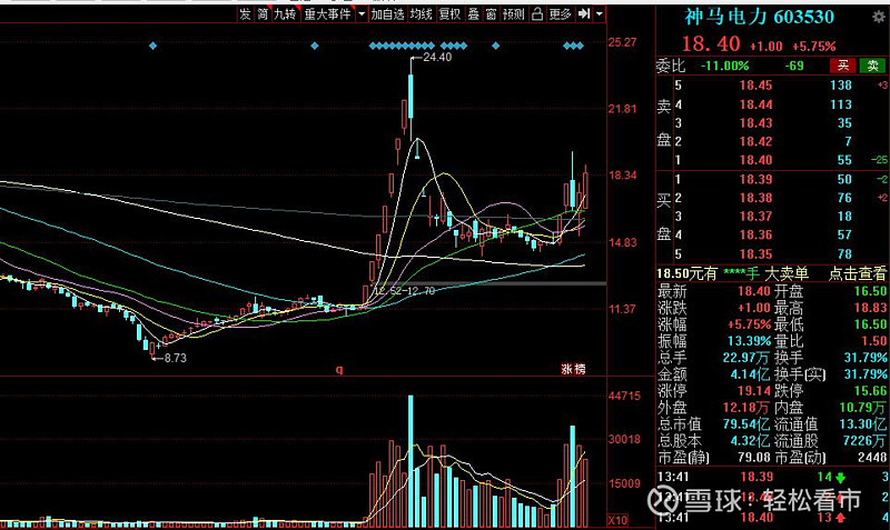 神马电力股票行情图片