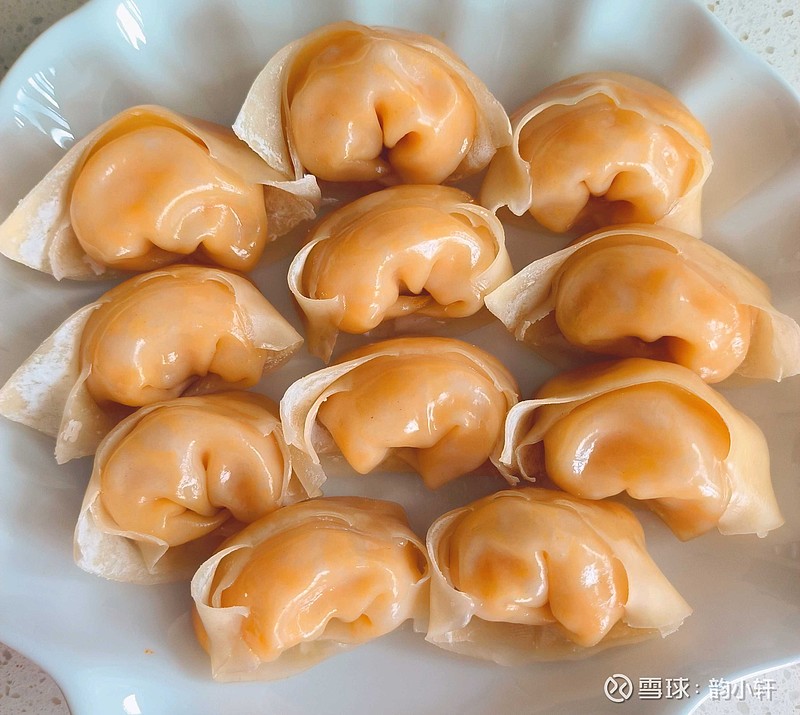 韵厨坊# 甜薯水晶小馄饨 小馄饨吃鲜肉下汤的多,今天换种口味