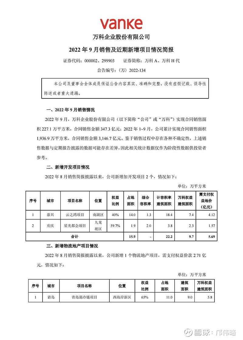 万科