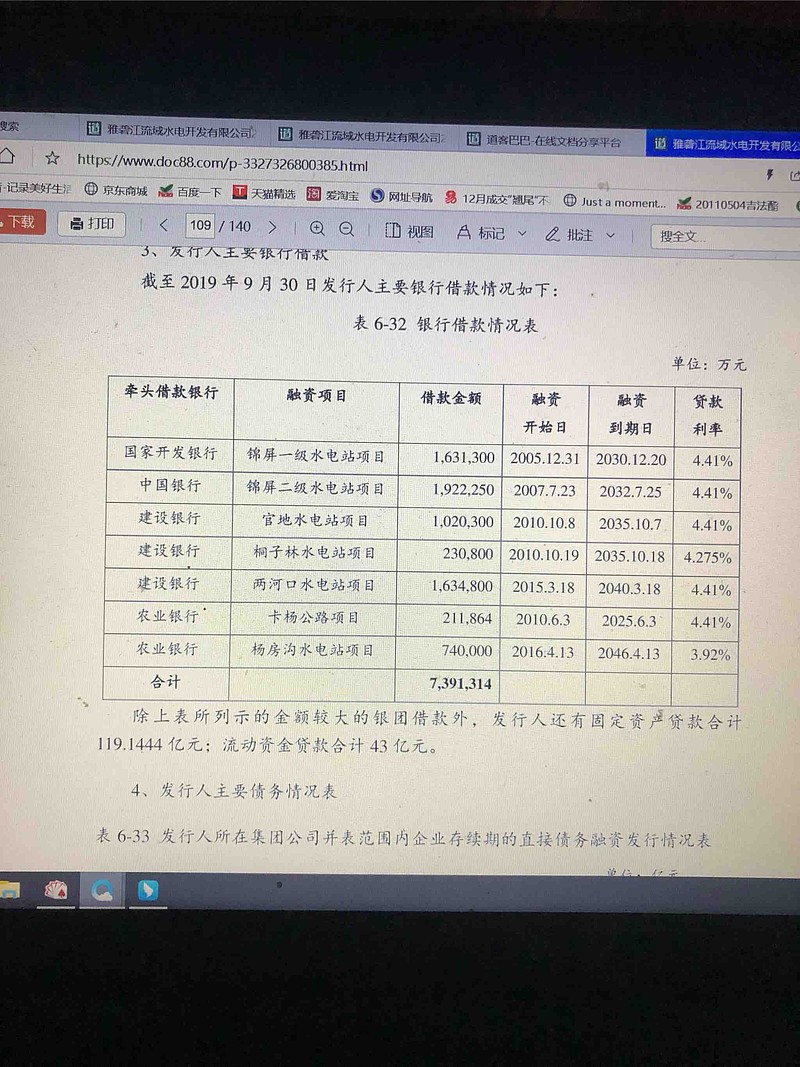 川投能源(SH600674)$ $国投电力(SH600886)$ 目测雅砻江的存量贷款开始降息了19年、22年第二期、...