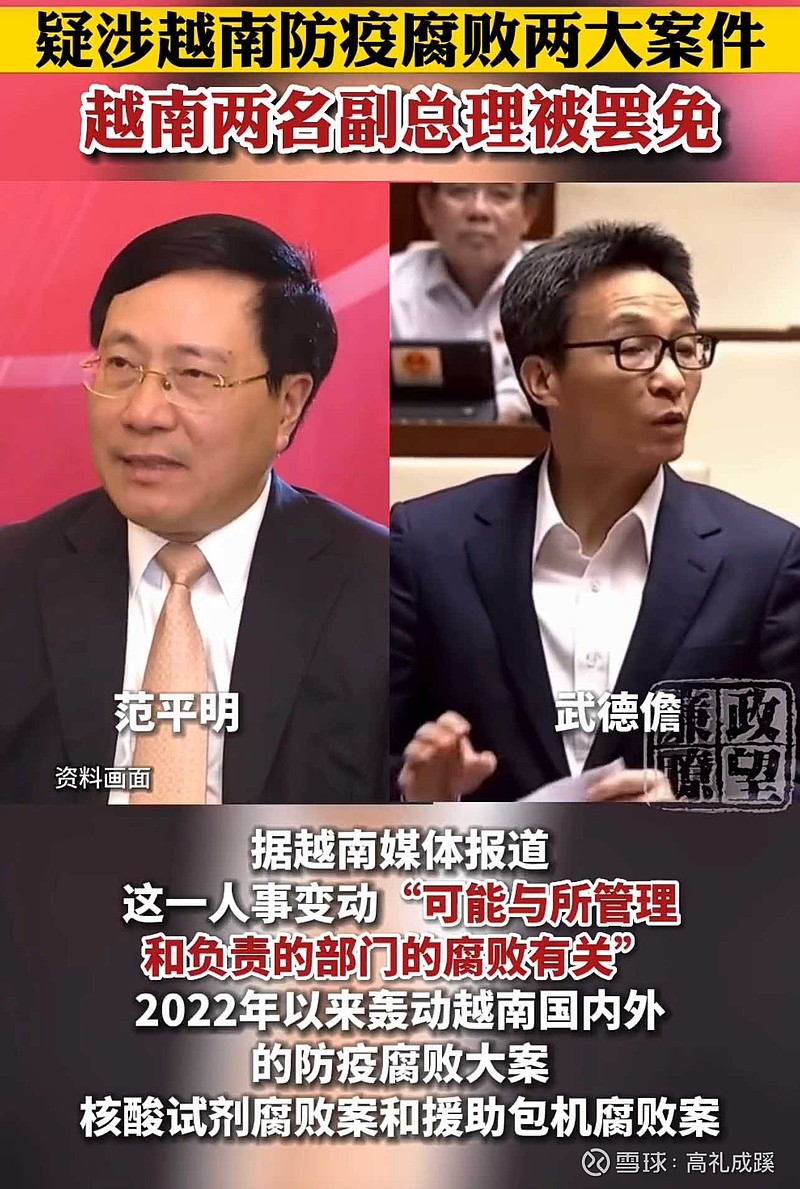 越南向贪腐亮剑！涉及核酸造假、疫情包机腐败，没想到涉及到两名越南的副总理，两人因涉及疫情期间的官商勾结案而下台，太可怕了...