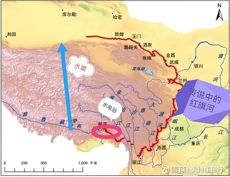 红旗河引水线路图图片