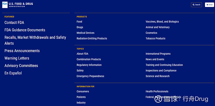 一文了解 FDA官网 本文作者：刘洋 审核老师：王孝东、魏巍、王亚蕊 前言 近年来，随着国内创新药迅速发展，批准上市的新药数量也逐渐增长。但国 ...