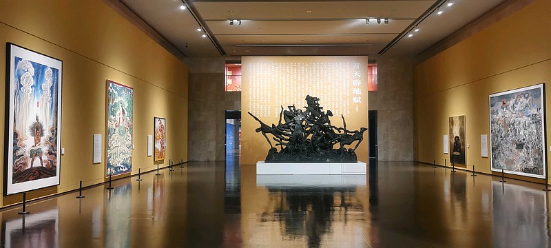 打卡參觀中華藝術宮，上古神話藝